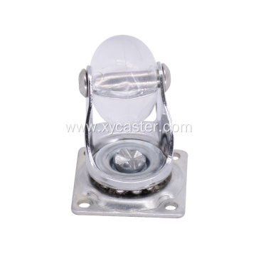 White translucent Caster Wheel 1.5" chair wheel